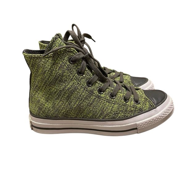 Converse Chuck Taylor Women 6 EU 36.5 Green Knit High Top Comfort Lace Up - Picture 1 of 7